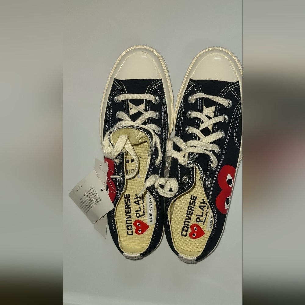 NEW Converse Comme Des Garcons PLAY Chuck Taylor Sneakers Men 7 Women 8.5 Unisex - Picture 5 of 11